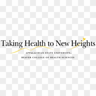 Taking Health To New Heights Title Mark With College - Appalachian State University Clipart