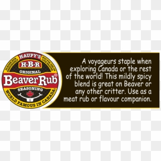 What Is Haupys Beaver Rub Original Seasoning - Circle Clipart
