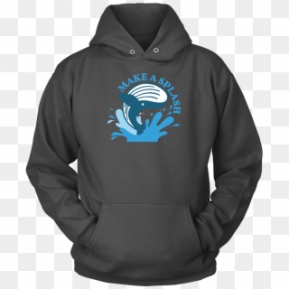 Blue Whale Splash Hoodie - Shirt Clipart