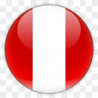 Illustration Of Flag Of Peru - Peru Flag Circle Clipart