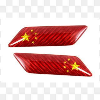 Carbon Fiber Fender Emblem W/ China Flag Tmcmotorsport Clipart
