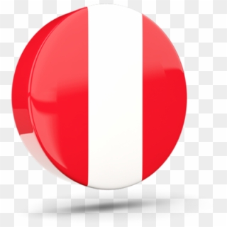 Illustration Of Flag Of Peru - Circle Clipart