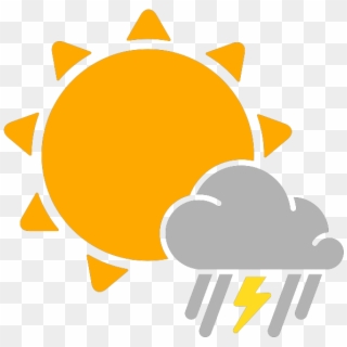 Icon Weather Download - Partly Cloudy Icon Png Clipart