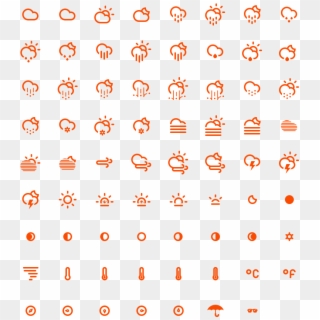 Climacons - Weather Icons Png Free Clipart