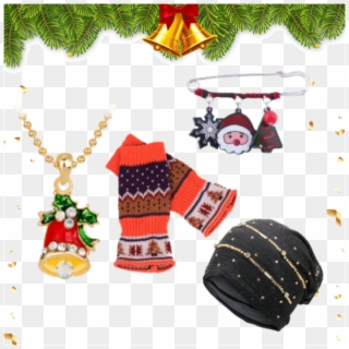 #christmas #christmasgift #cap #shopping #gloves #necklace - Shoe Clipart