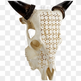 Carved Cow Skull - Cattle Clipart