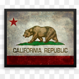 Wall Art / California State Flag - California Flag Clipart