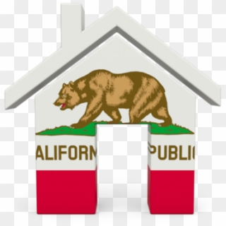 Illustration Of Flag Of<br /> California - California West Coast Flag Clipart