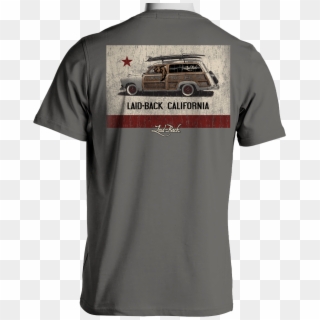 Cali Flag Woodie Men's Chill T Shirt - Float Plane T Shirt Clipart