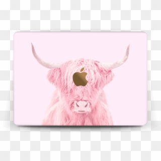 Pink Bull Skin Macbook 12” - Pink Cow Aesthetic Clipart
