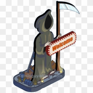 Death Welcome Sign - Cartoon Clipart