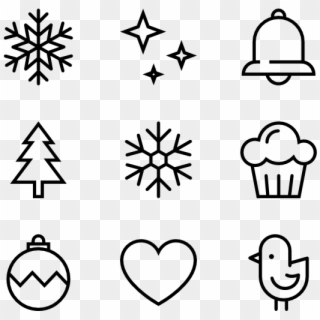 Christmas Elements - Christmas Icons Vector Png Clipart