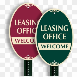 Leasing Office Welcome Sign - Sign Clipart