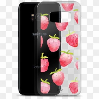 Strawberry Watercolor Case - Smartphone Clipart