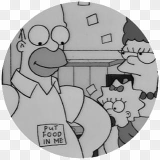 Homer Foodartboard 1@300x - Simpsons Put Food In Me Clipart