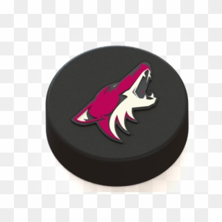 Arizona Coyotes Logo On Hockey Puck 3d Print - Arizona Coyotes Logo 3d Clipart