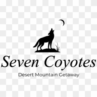 Seven Coyotes Logo Black - Silhouette Clipart