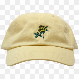 Yellow Dad Hat Featuring An Embroidered Yellow Rose - Beyonce Die With You Cap Clipart