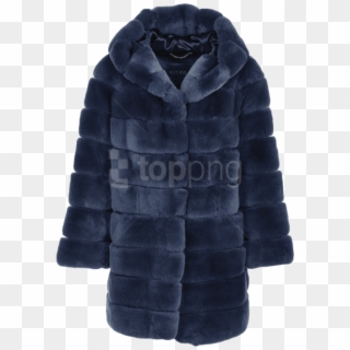 Free Png Hooded Rex Rabbit Fur Coat Blue Png - Fur Clothing Clipart