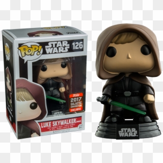 Luke Skywalker Hooded Jedi Pop Vinyl Figure - Star Wars Funko Pop Luke Skywalker Clipart