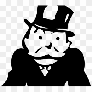 Monopoly Png - Black And White Monopoly Man Clipart