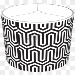 Free Png Download Black White Pattern Lamp Shade Png - Carpet Clipart