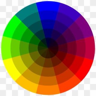 Color Shade Png - Colour Wheel Tints And Shades Clipart