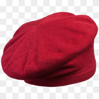 Red Knitted Beret - Knit Cap Clipart