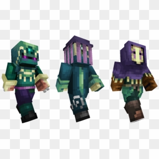 What Frightful Faces Lie Beneath Their Masks Are The - Minecraft Second Skin Layer Clipart