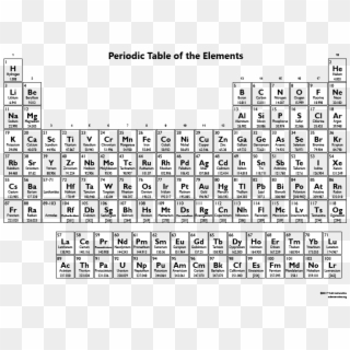 Printable Periodic Table Of The Elements - Silver On Periodic Table Clipart