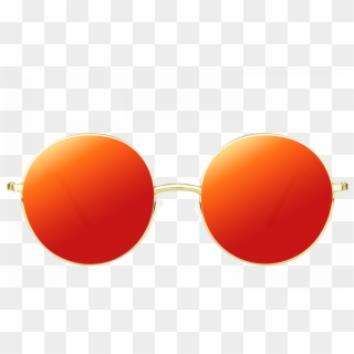 Badassorange1 - Orange Sunglasses Png Clipart