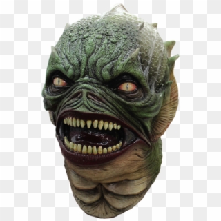 Aquatic Creature Mask With Sharp Teeth - Mascaras De Monstruos Verdes Clipart