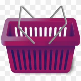 Shopping Cart Purple - Shopping Basket Png Transparent Clipart