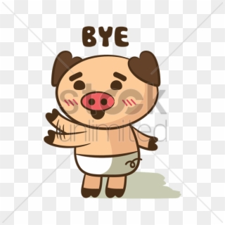 Kids Waving Goodbye Png - Pig Saying Goodbye Clipart