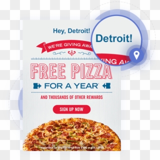 Case Dominos Geo - Free Pizza For A Year Clipart