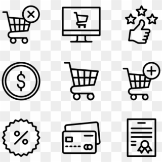 Shopping And Commerce - Design Icon Clipart