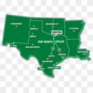 Regional Map - Unt On Texas Map Clipart