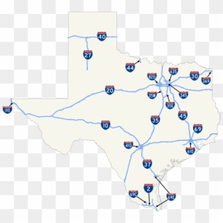 Creative Ideas Texas Interstate Map List Of Highways - Map Clipart