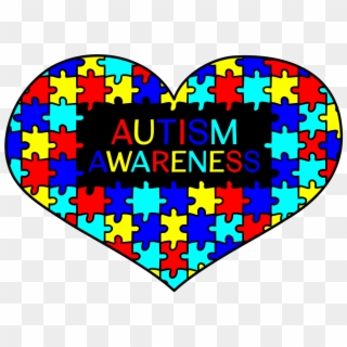 Heart Autism Awareness Support Love Autism - Autism Awareness Heart Clipart