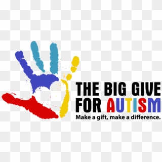The Big Give For Autism Horiz Fullcolor - Support Autism Png Clipart