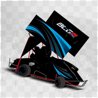 9b - Red And Black Outlaw Kart Clipart
