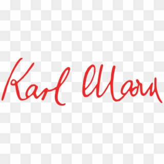 Karl Marx Signature - Karl Marx Imzası Clipart