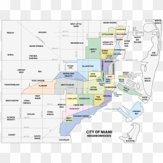 So With This, I Plan On Taking Those Notes And Applying - Miami Neighborhoods Map Clipart