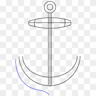 How To Draw An Anchor Guides Step - Circle Clipart