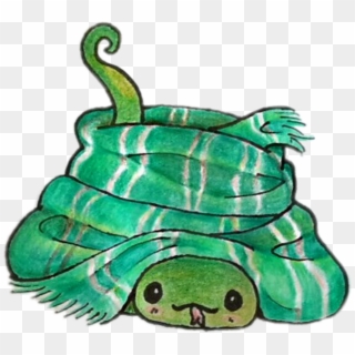 #snake #harrypotter #hogwarts #slytherin - Illustration Clipart