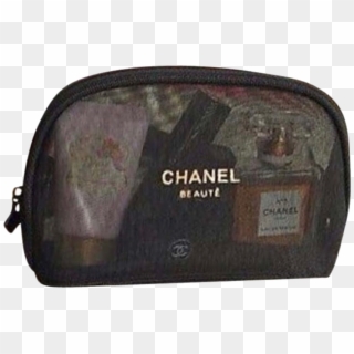 Black Chanel Makeup Bag Polyvore Moodboard Filler - Black Moodboard Filler Clipart