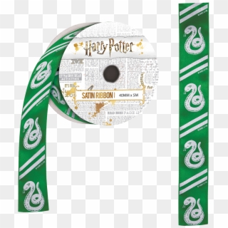 Slytherin Satin Ribbon - Harry Potter Ribbon Clipart