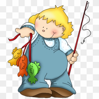 Hook Clipart Fishing Bobber - Clipart Of Catching Fish - Png Download