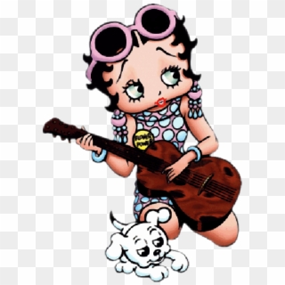 Betty And Pudgy Betty Boop Clip Art Images Png Betty - Betty Boop Acoustic Guitar Transparent Png