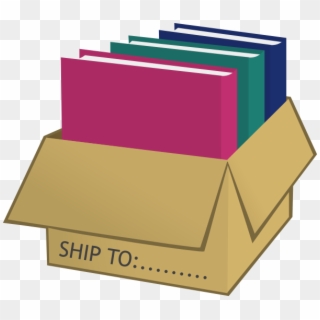 Small - Book In The Box Clipart - Png Download